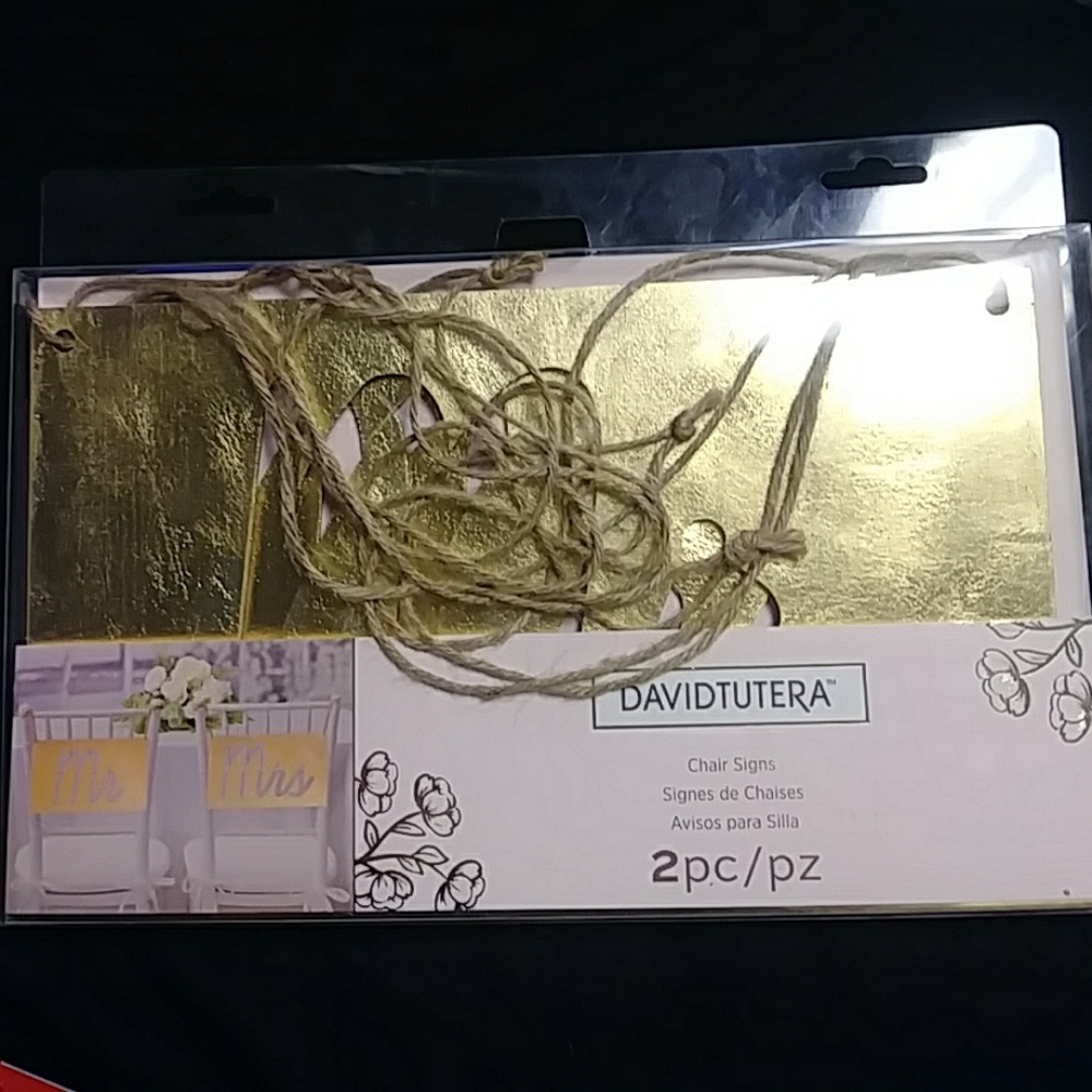 Mr and Mrs wedding chair signs